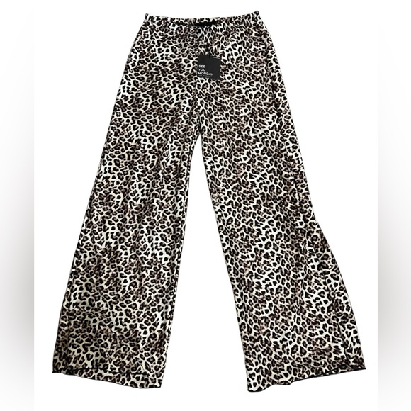 See You Monday Pants - See You Monday leopard Print Pants